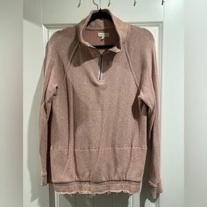 Gilded Intent Women’s Pink Quarter-Zip Sweater